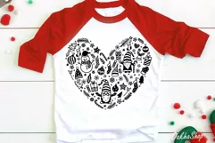Christmas Svg, Christmas Heart Svg, Christmas Svg Design. Product Image 2