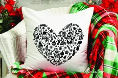 Christmas Svg, Christmas Heart Svg, Christmas Svg Design. Product Image 6