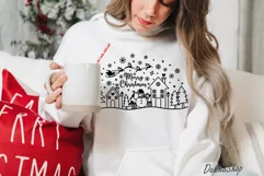Christmas Village Svg, Winter Christmas Scene Svg, Xmas Svg. Product Image 4