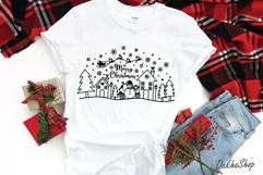 Christmas Village Svg, Winter Christmas Scene Svg, Xmas Svg. Product Image 5