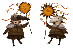 Ukrainian Carolers with Christmas Star. Ukrainian Kids Product Image 6