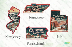 Christmas 50 US States Clipart Product Image 1