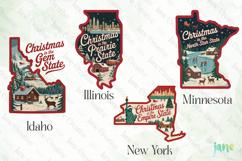 Christmas 50 US States Clipart Product Image 1