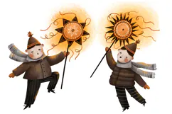 Ukrainian Carolers with Christmas Star. Ukrainian Kids Product Image 7