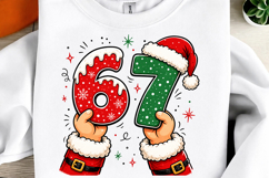 Christmas 6 7 Png, Funny Santa Hands Png Product Image 1