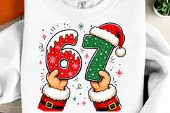 Christmas 6 7 Png, Funny Santa Hands Png Product Image 1