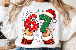 Christmas 6 7 Png, Funny Santa Hands Png Product Image 3