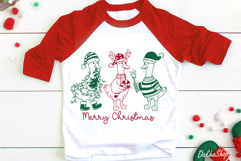 Christmas Goose SVG Merry Christmas Goose Cartoon Line Art Product Image 5