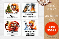 Sarcastic christmas animals year of the horse sublimation Product Image 1
