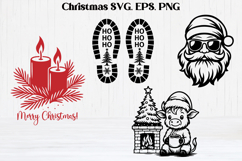 Christmas SVG design | Christmas silhouette SVG Product Image 1