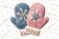 Christmas Accessories PNG, Cut-Paper Collage Winter Clipart Product Image 5
