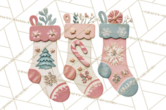 Christmas Accessories PNG, Cut-Paper Collage Winter Clipart Product Image 2