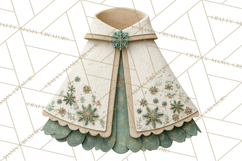 Christmas Accessories PNG, Cut-Paper Collage Winter Clipart Product Image 2