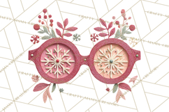 Christmas Accessories PNG, Cut-Paper Collage Winter Clipart Product Image 2