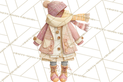Christmas Accessories PNG, Cut-Paper Collage Winter Clipart Product Image 3