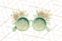 Christmas Accessories PNG, Cut-Paper Collage Winter Clipart Product Image 4