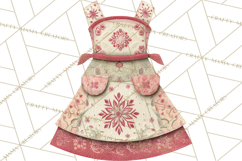 Christmas Accessories PNG, Cut-Paper Collage Winter Clipart Product Image 4