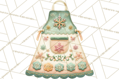 Christmas Accessories PNG, Cut-Paper Collage Winter Clipart Product Image 5