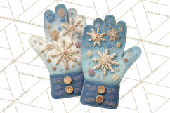 Christmas Accessories PNG, Cut-Paper Collage Winter Clipart Product Image 3