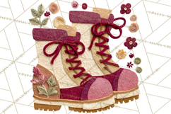 Christmas Accessories PNG, Cut-Paper Collage Winter Clipart Product Image 4