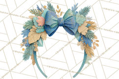 Christmas Accessories PNG, Cut-Paper Collage Winter Clipart Product Image 3