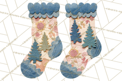 Christmas Accessories PNG, Cut-Paper Collage Winter Clipart Product Image 2