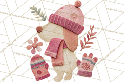 Christmas Accessories PNG, Cut-Paper Collage Winter Clipart Product Image 4