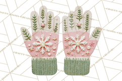 Christmas Accessories PNG, Cut-Paper Collage Winter Clipart Product Image 5