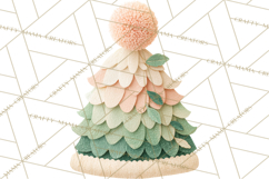 Christmas Accessories PNG, Cut-Paper Collage Winter Clipart Product Image 4