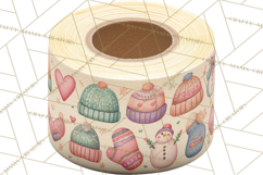 Christmas Accessories PNG, Cut-Paper Collage Winter Clipart Product Image 5