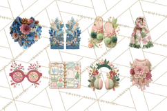 Christmas Accessories PNG, Cut-Paper Collage Winter Clipart Product Image 5