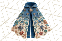 Christmas Accessories PNG, Cut-Paper Collage Winter Clipart Product Image 2