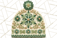 Christmas Accessories PNG, Cut-Paper Collage Winter Clipart Product Image 3