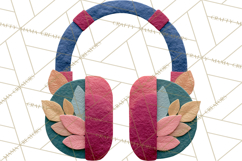 Christmas Accessories PNG, Cut-Paper Collage Winter Clipart Product Image 4
