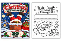 Enjoy 30 funny Christmas coloring pages for adults featuring Santa, elves, reindeer, and holiday chaos. Printable PDF and JPG digital download.