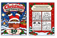 Enjoy 30 funny Christmas coloring pages for adults featuring Santa, elves, reindeer, and holiday chaos. Printable PDF and JPG digital download.