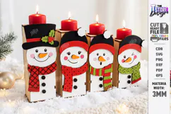 Christmas Advent Candle Holder Laser Cut Kit | Advent Block Product Image 1