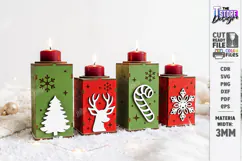 Christmas Advent Candle Holder Laser Cut Kit | Advent Block Product Image 1