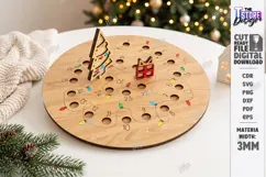 Wooden Christmas Advent Calendar Laser Cut | Holidays Laser Product Image 1