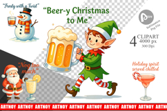 Clipart Christmas Alcohol Humor Quotes Product Image 1