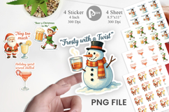 Sticker Christmas Alcohol Humor Quotes Product Image 1