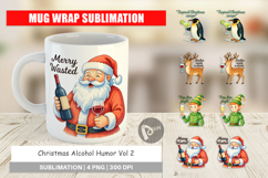 Mug Wrap Christmas Alcohol Humor Quotes Product Image 1