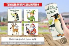Tumbler Christmas Alcohol Humor Quotes Product Image 1
