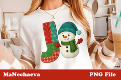 Christmas Patchwork Snowman Alphabet Bundle | Cute Holiday Product Image 11