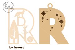 POLISH LETTERS Christmas Decorations Laser Cut Ornament Product Image 10