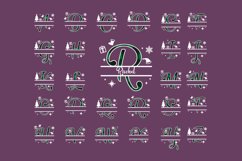 Christmas Alphabet Split Monogram with Custom Text Product Image 2