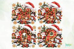 Christmas Alphabet PNG Product Image 1