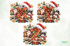 Christmas Alphabet PNG Product Image 1