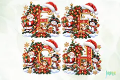 Christmas Alphabet PNG Product Image 1
