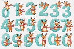 Christmas Alphabet Reindeer | Alphabet sublimation Product Image 3